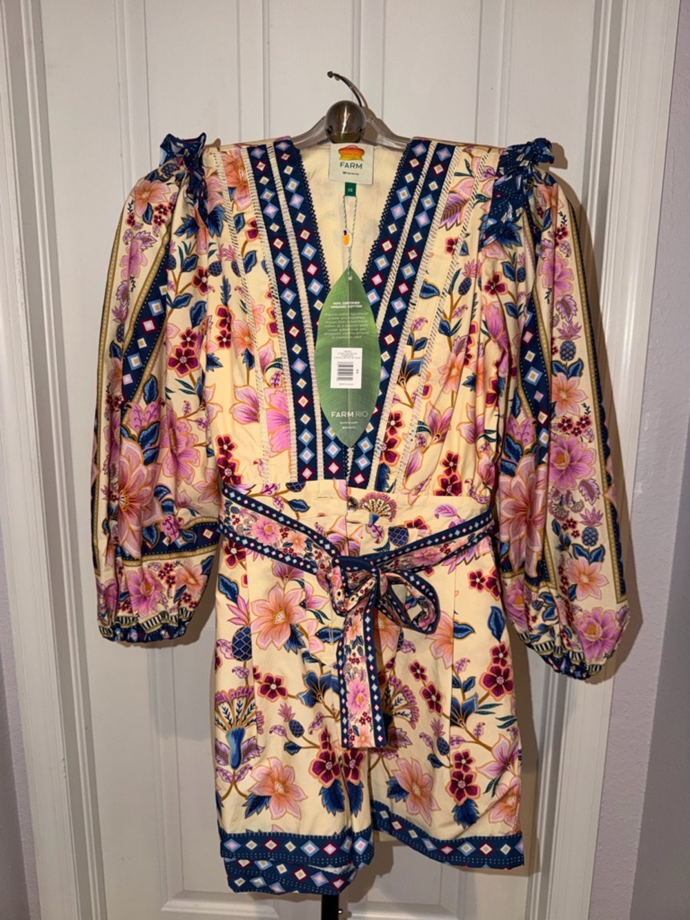 NWT FARM Rio Super-bloom Tapestry Romper - Picture 2 of 3